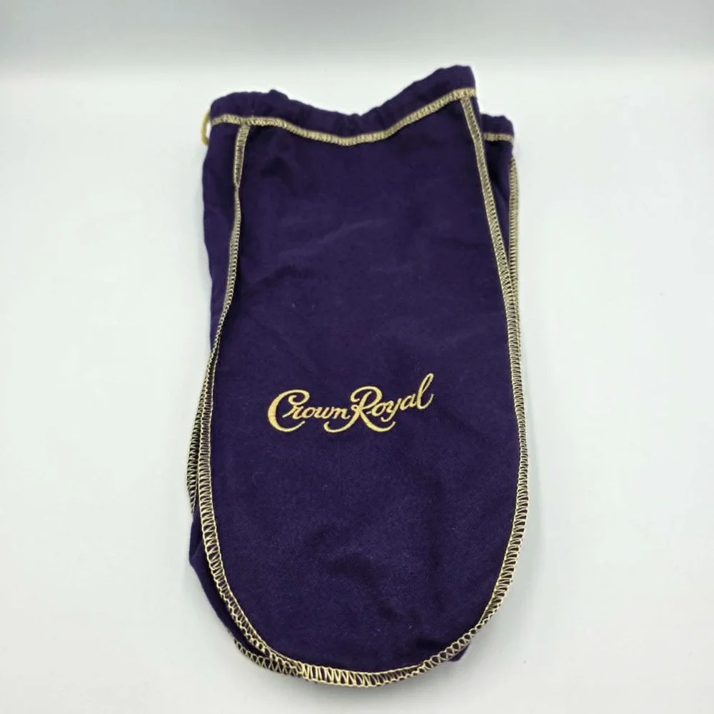 Crown Royale Drawstring Bags Purple Lot of 5 - Party Favor Wedding Bachelor